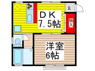 深谷ハイツの物件間取画像